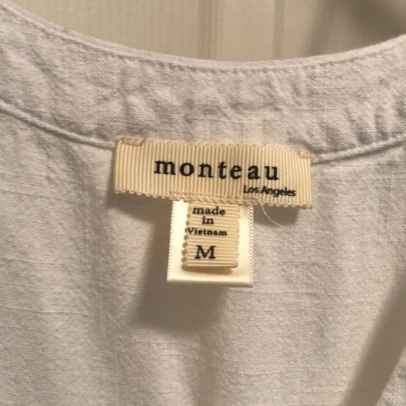 SOLD ⭐️Sleeveless White linen dress - Picture 5 of 7